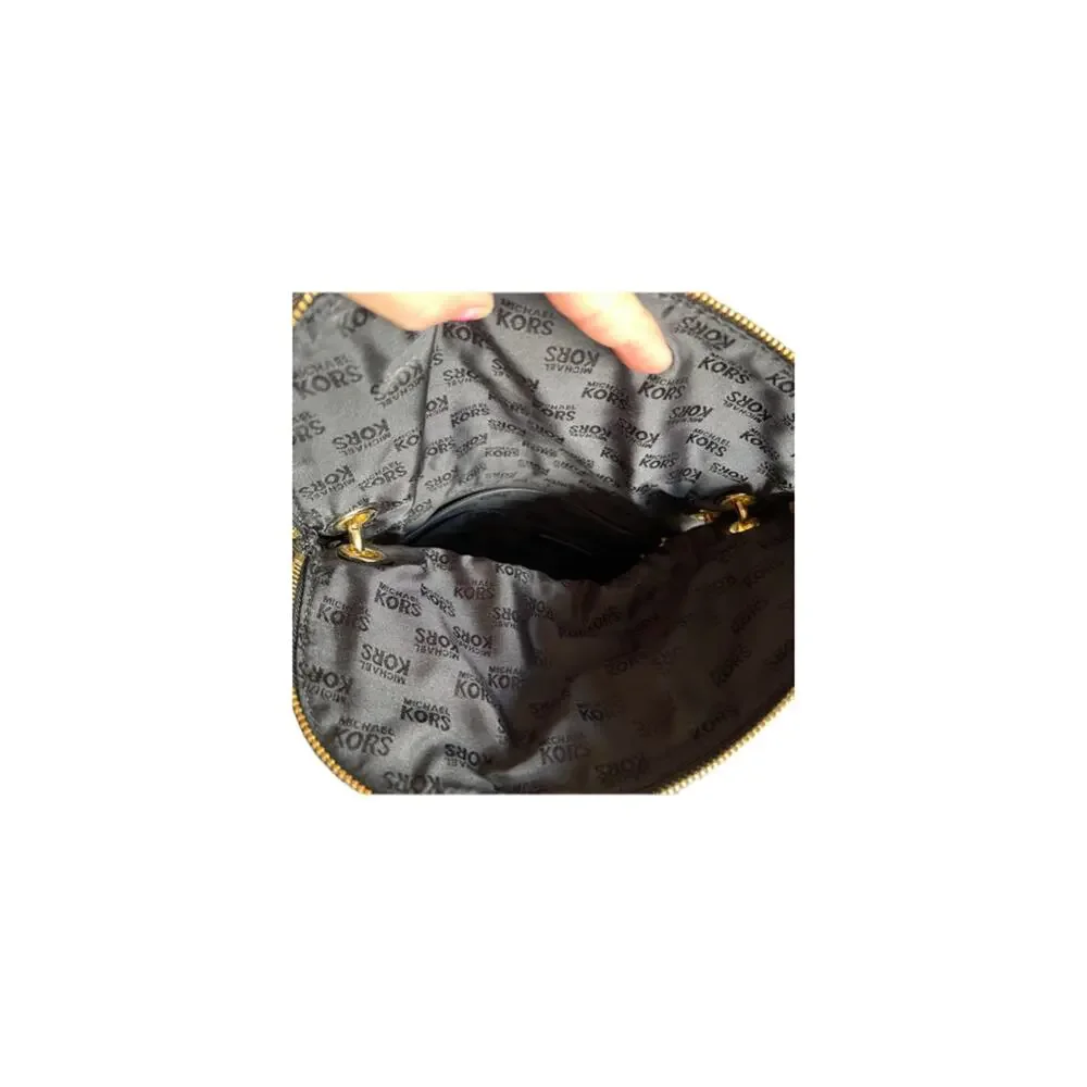 Michael Kors Black Textured Leather Stockard Bag